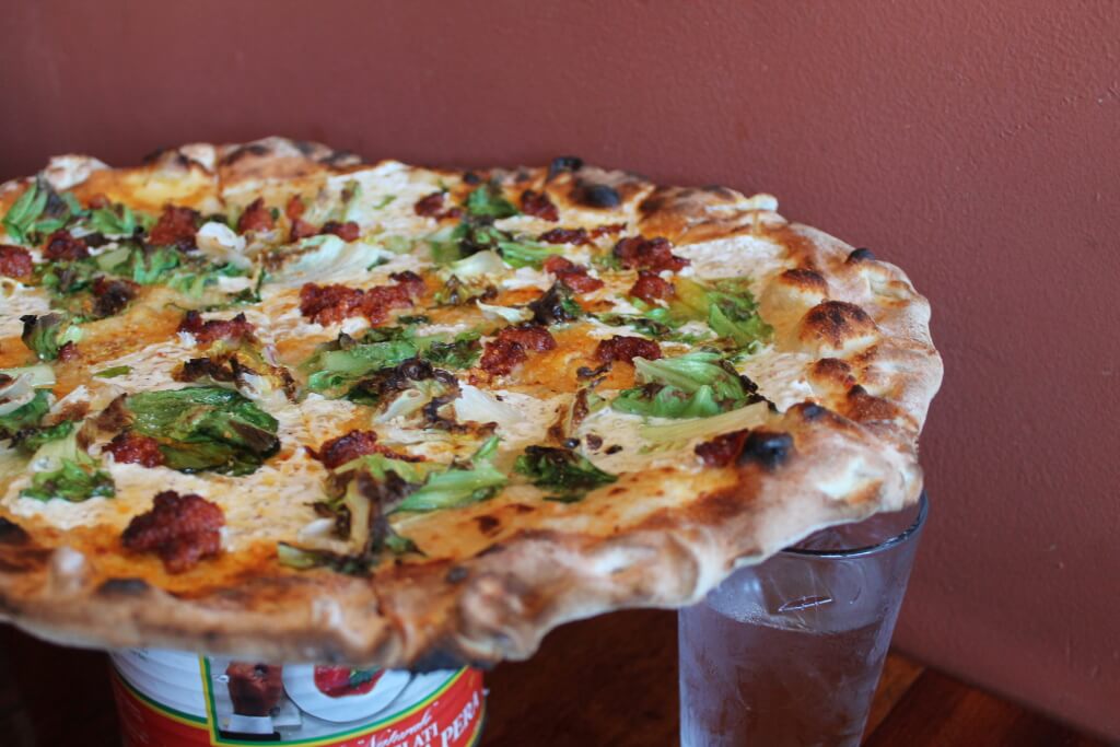 'Nduja and Bechamel Pizza from Coalfire Pizza // Photo: @vansventures