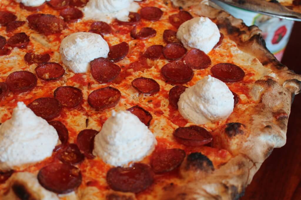 Whippe Ricotta Pizza at Coalfire Pizza // Photo: @vansventures