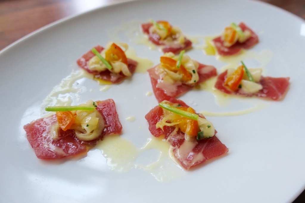 Tuna Crudo at Dolce Italian // Photo: @fabsoopark