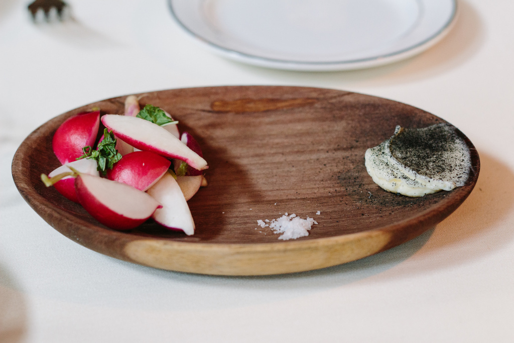 Radishes with butter and ash // Photo: @Chelsias at Maple & Ash