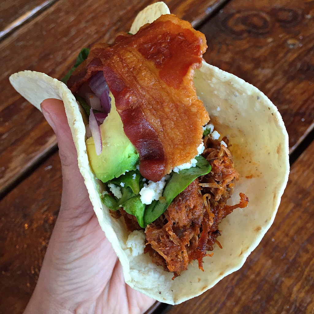 Pork Carnitas Tacos at Antique Taco // Photo: @sherriesavosrthecity