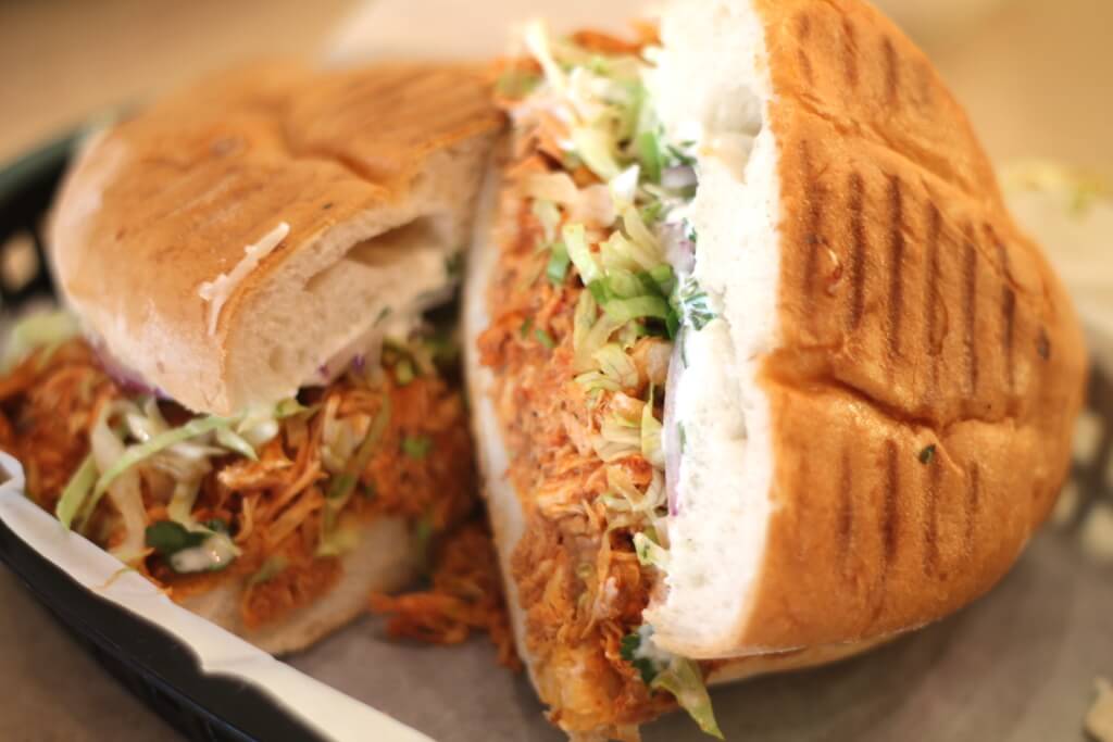 Tinga Torta from El Carrito// Photo: @vansventures