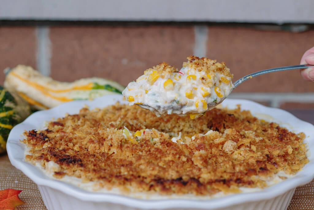 Creamy Corn Casserole // Photo: @chelsias