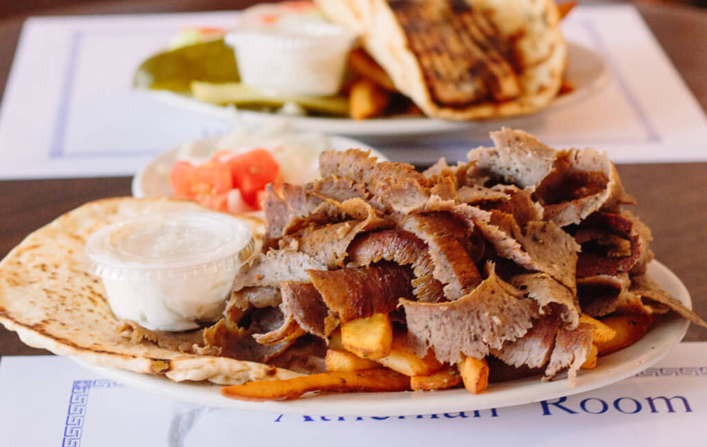 Gyro Dinner from Athenian Room // Photo: @chelsias