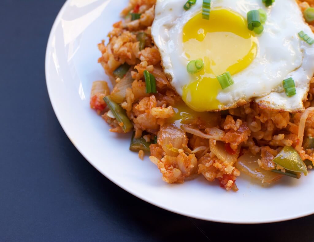 Kimchi Fried Cauliflower Rice // Photo: @fabsoopark