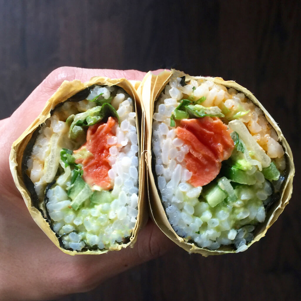 Sushirrito with Diane Kang // Photo: @fabsoopark