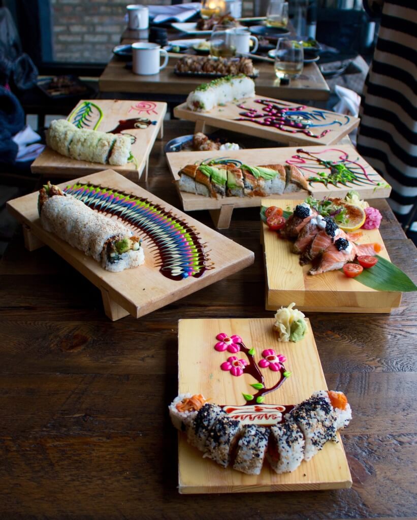 Sushi Rolls at Yuzu Sushi & Robata Grill // Photo: @chelsias