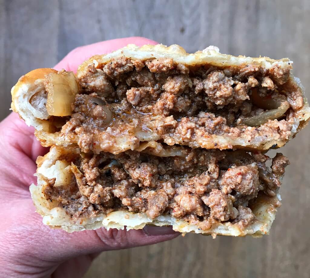 Beef Empanada at El Mercado Meat Mart // Photo: @sherriesavorsthecity