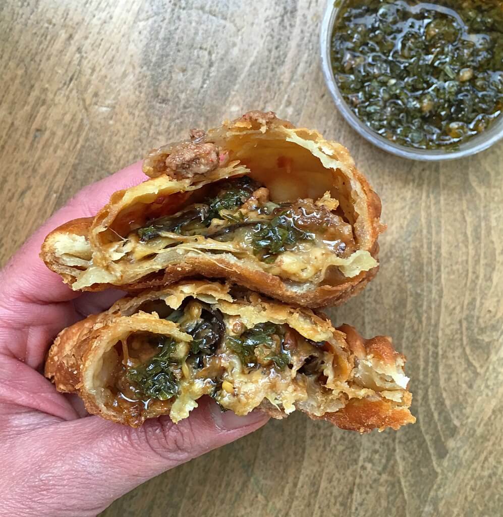 Eggplant Empanada at El Mercado Food Mart // Photo: @sherriesavorsthecity