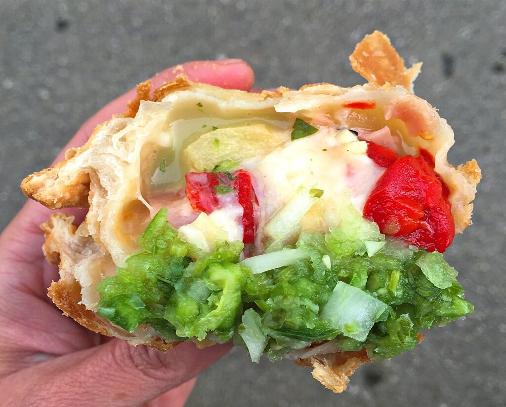 Hawaiian Empanada at Lito's Empanada // Photo: @sherriesavorsthecity