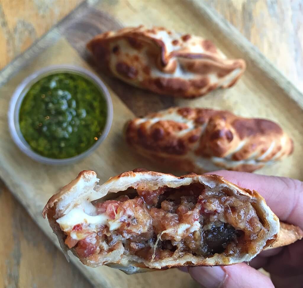 Bacon, Date, and Goat Cheese Empanada at 5411 Empanadas // Photo: @sherriesavorsthecity