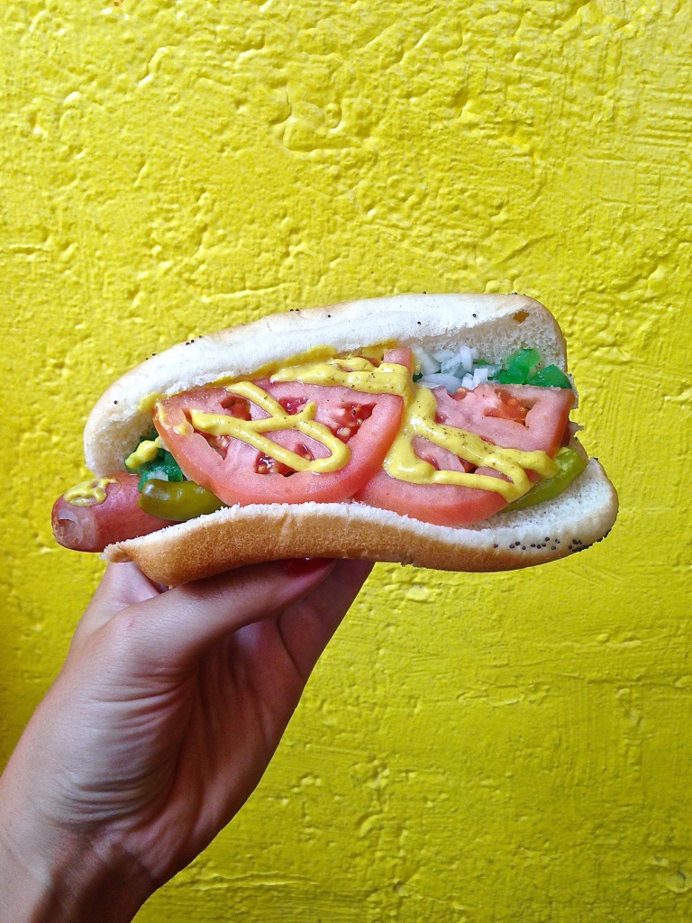 Chicago dog from Edzo's Burger Shop // Photo: Christina Slaton