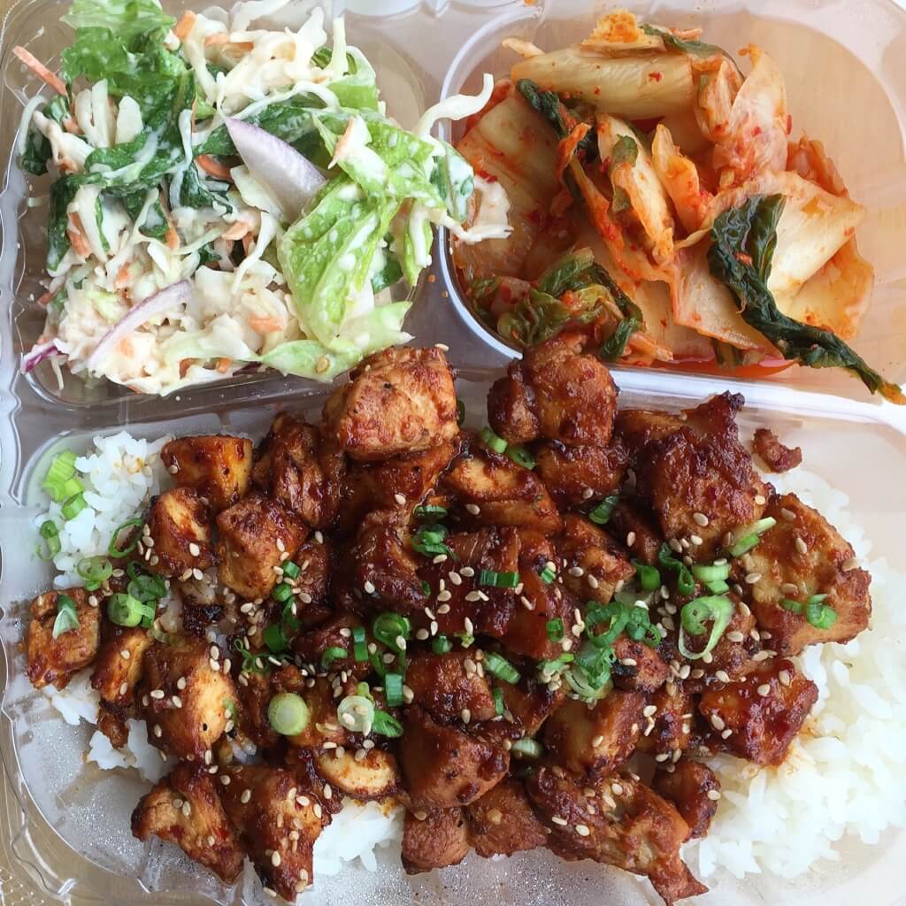 Fire Chicken Bop Plate at bopNgrill // Photo: @fabsoopark