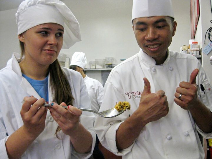 Chef Ched Pagtakhan knows how to have fun with his students!