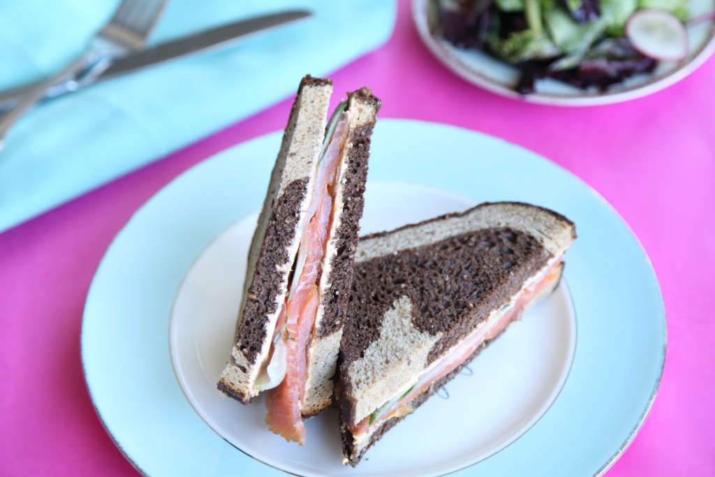 Smoked salmon sandwich from Wyler Road // Photo: Christina Slaton