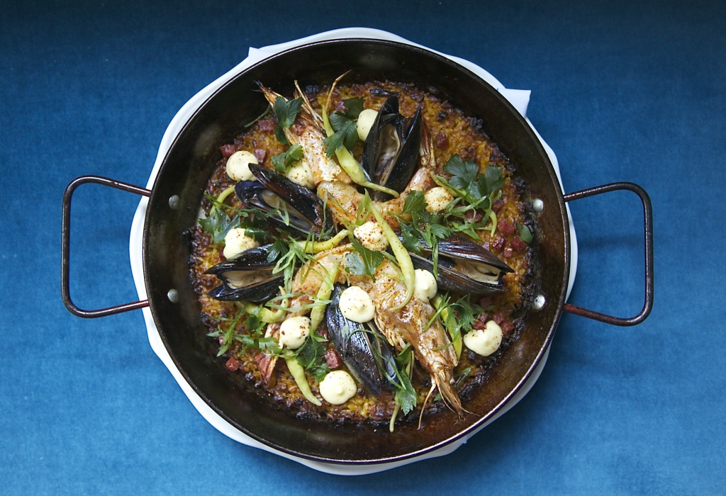 Paella from Bernie’s Lunch and Supper Club // Photo: Christina Slaton