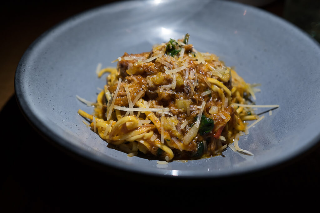 Spaghetti with Pork Ragu at Monteverde // Photo: @kristen_mendiola