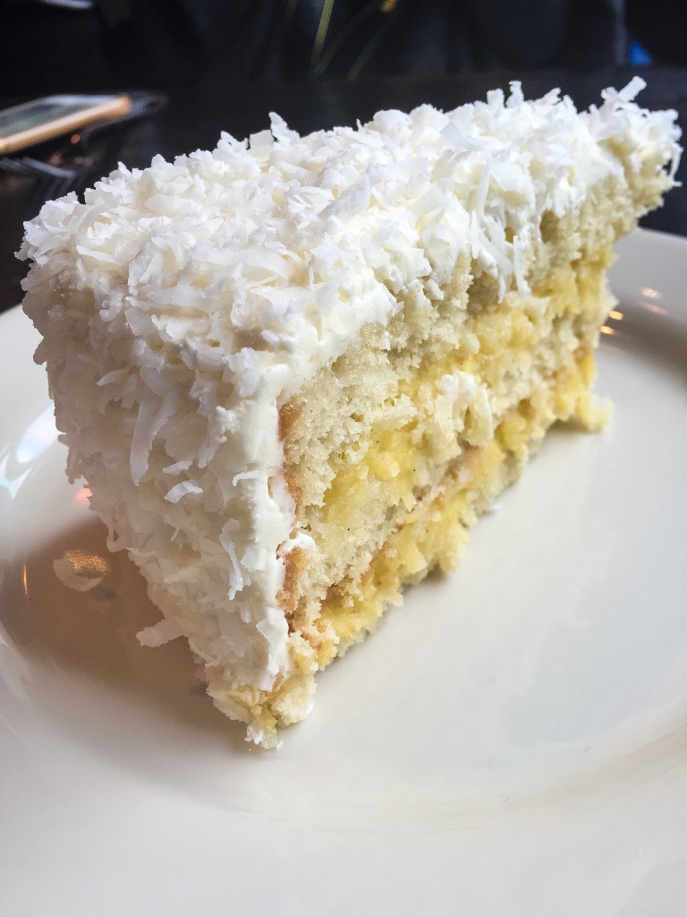 Coconut Cake at Oystah Bah // Photo: @mallorykorol