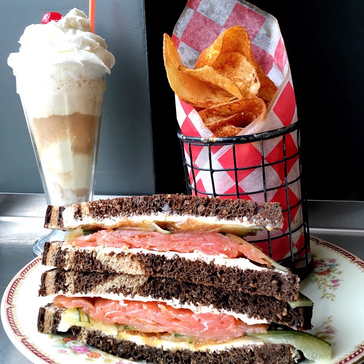 Smoked Salmon Sandwich at Wyler Road // Photo: @topchicagoeats