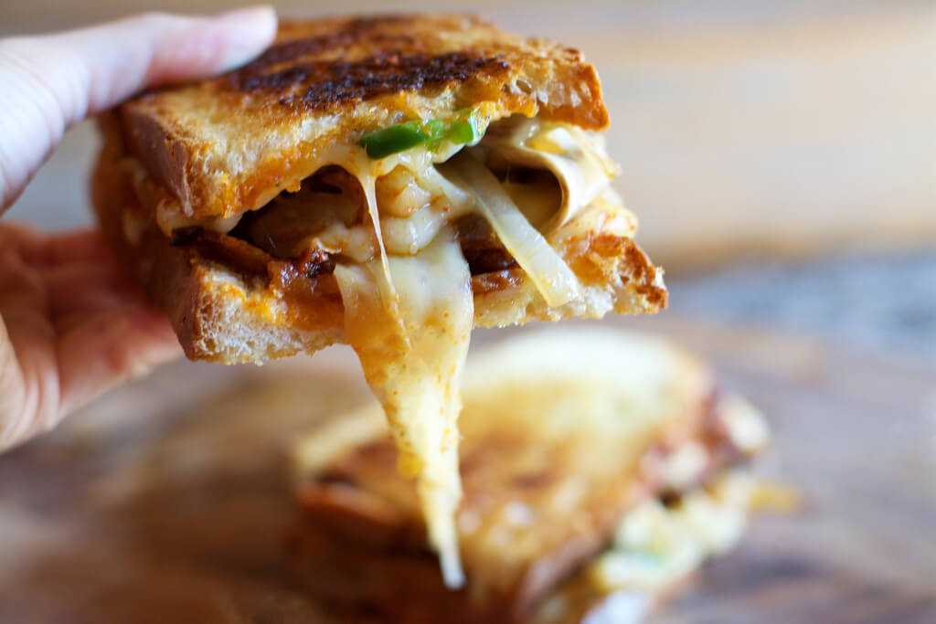 Fab Recipe: Spicy Pork and Kimchi Grilled Cheese // Photo: @fabsoopark