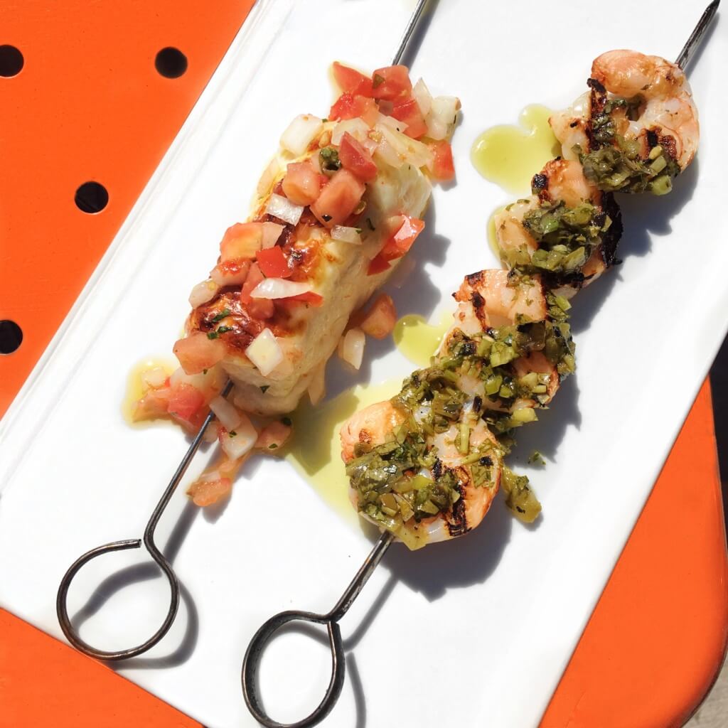 Cheese and Shrimp Skewers at La Sirena Clandestina // Photo: @topchicagoeats