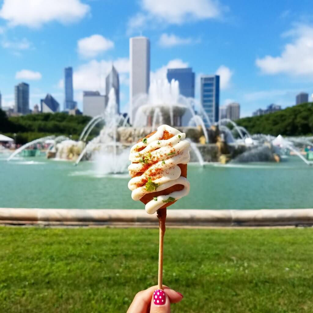 Lobster Corndog from Graham Elliot Bistro at Lollapalooza // Photo: @fabsoopark