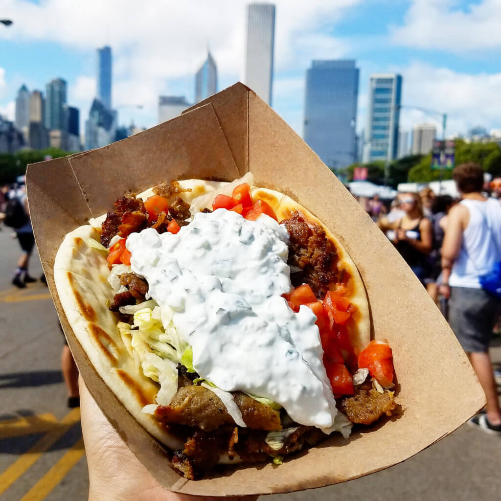 Gyro from Purple Pig at Lollapalooza // Photo: @fabsoopark
