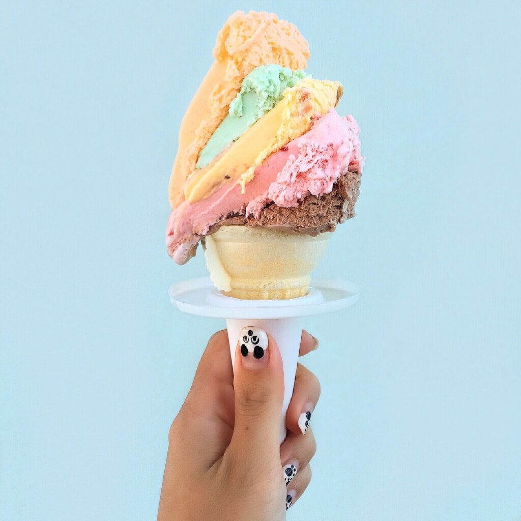 Rainbow Cone at The Original Rainbow Cone // Photo: @fabsoopark