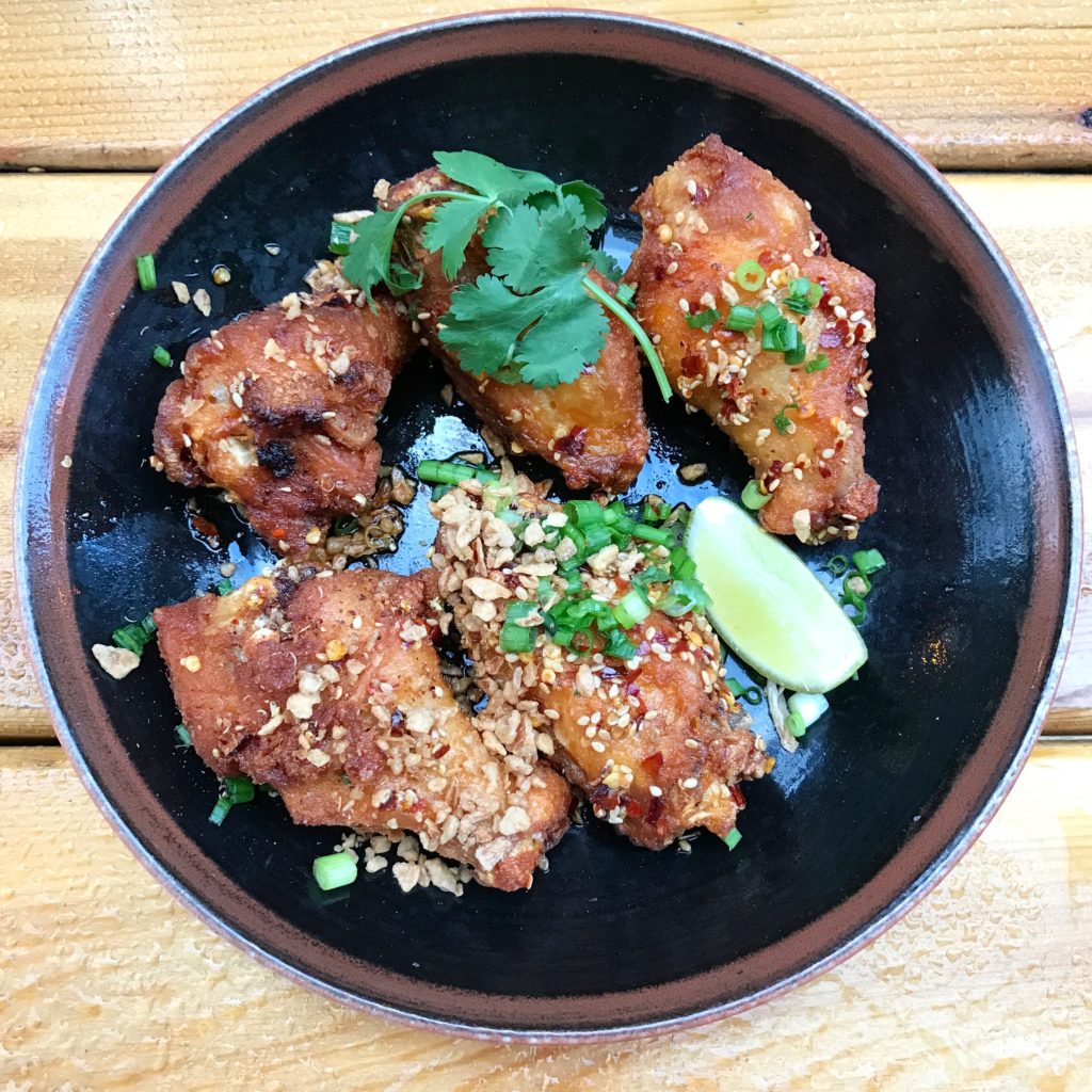 Fab Review: Ramen-san // Spicy Szechuan Chicken Wings // Photo: @fabsoopark