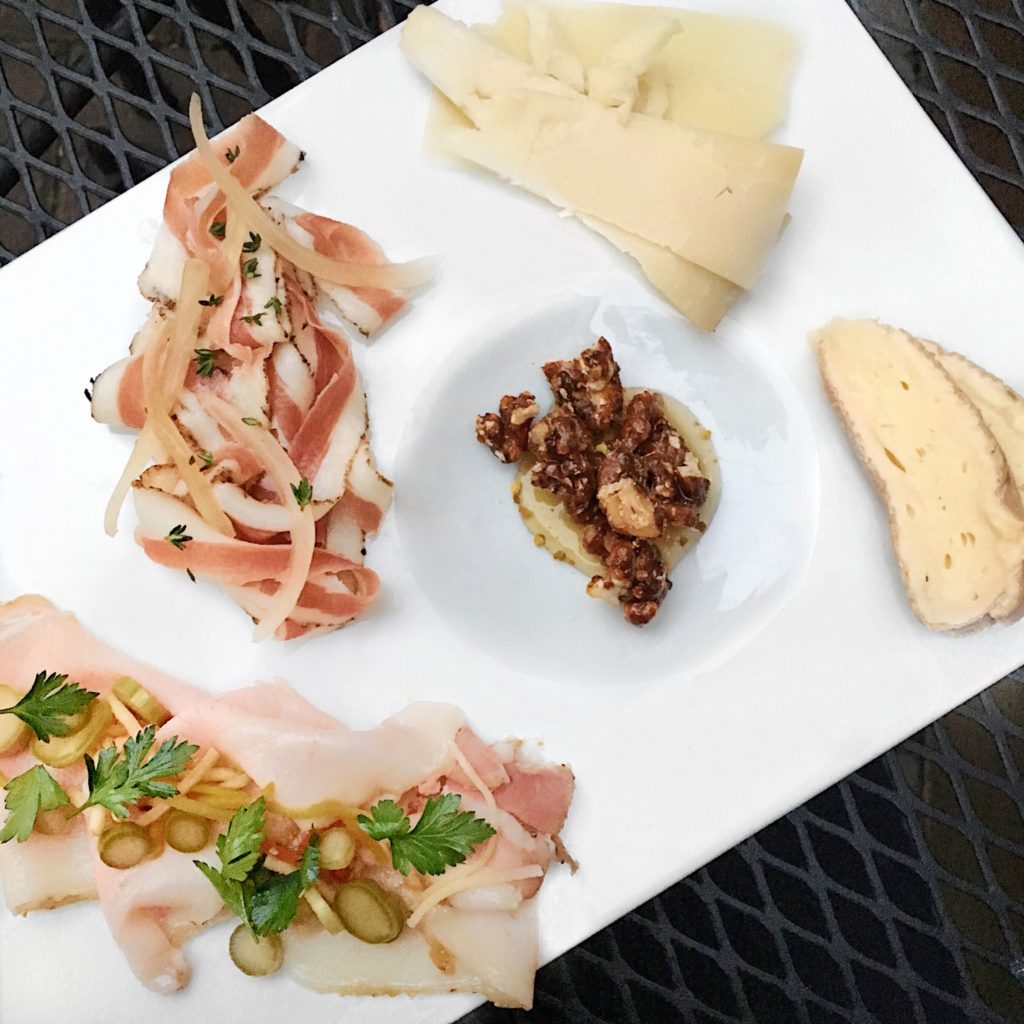 Charcuterie Board at Table, Donkey, and Stick // Photo: @topchicagoeats