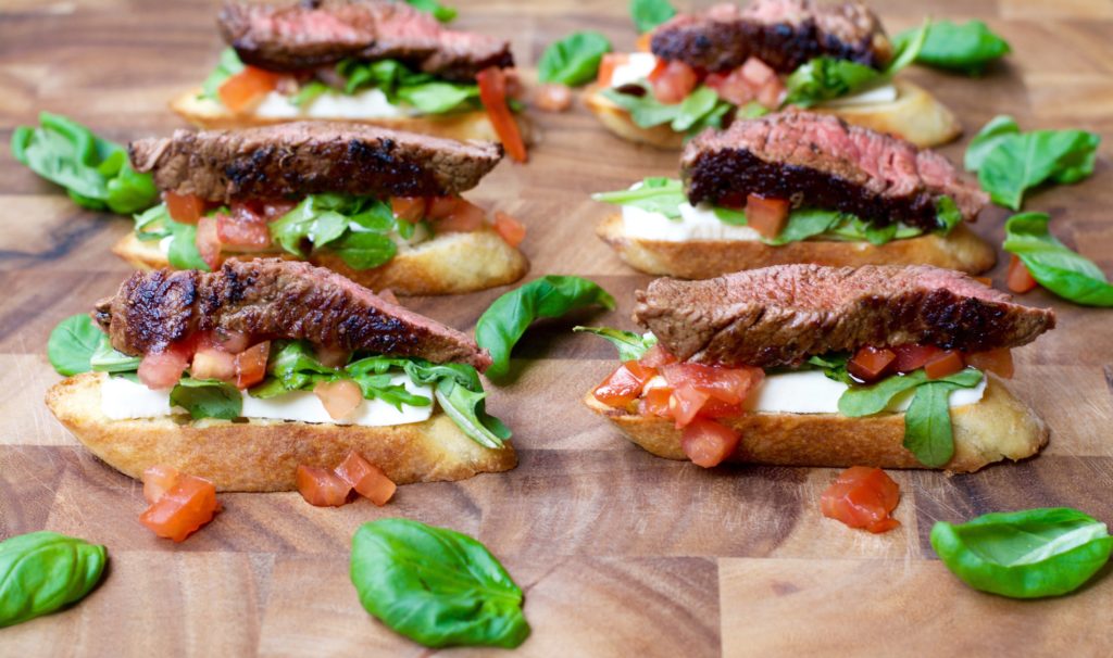 Fab Recipe: PRE Brands Steak Bruschetta 3 Ways // Photo: @fabsoopark