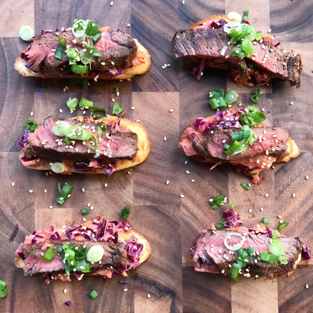 Fab Recipe: PRE Brands Steak Bruschetta 3 Ways // Photo: @fabsoopark