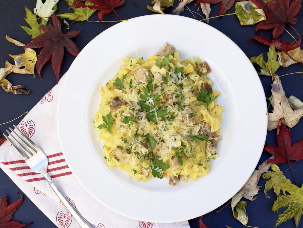 Fab Recipe: Pumpkin Fettuccine with Pork Belly // Amy Lecza // Photo: @fabsoopark