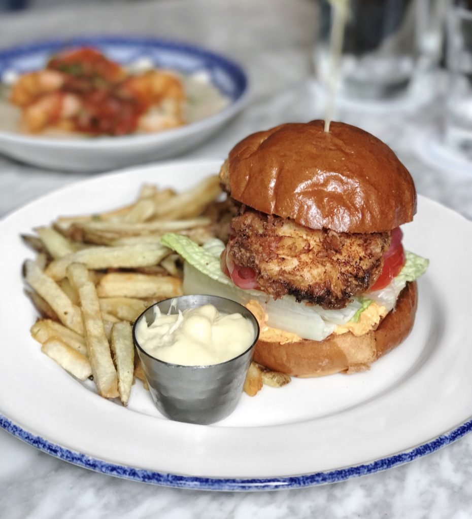 Fried Chicken Sandwich at Blue Door Kitchen & Garden // Photo: @topchicagoeats