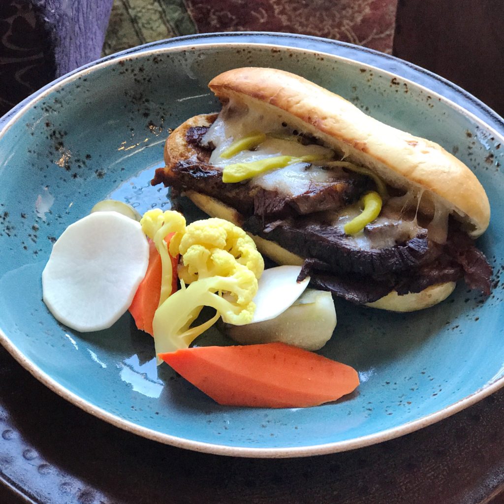 Fab Review: Brunch at Band of Bohemia // Brisket Cheese Steak // Photo: @topchicagoeats