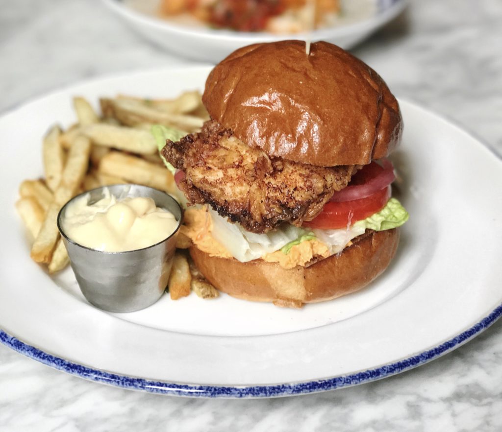 Fried Chicken Sandwich at Blue Door Kitchen & Garden // Photo: @topchicagoeats