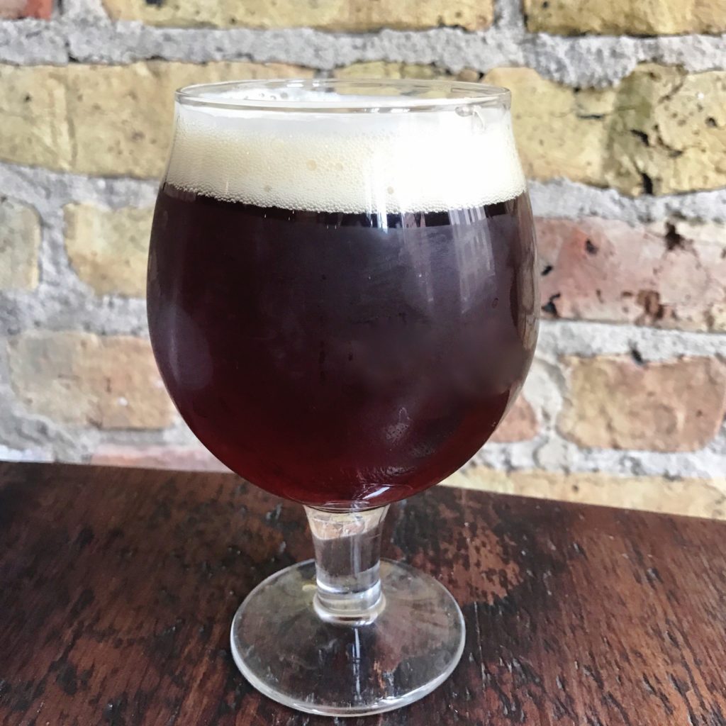 Fab Review: Centennial Crafted Beer and Eatery // Raspberry Dubbel Beer // Photo: @topchicagoeats