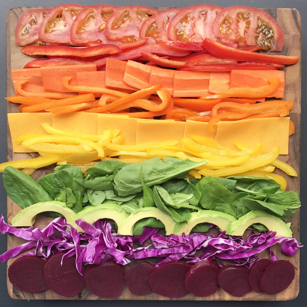 Fab Recipe: Healthy Vegetarian Rainbow Sandwich // Photo: @fabsoopark