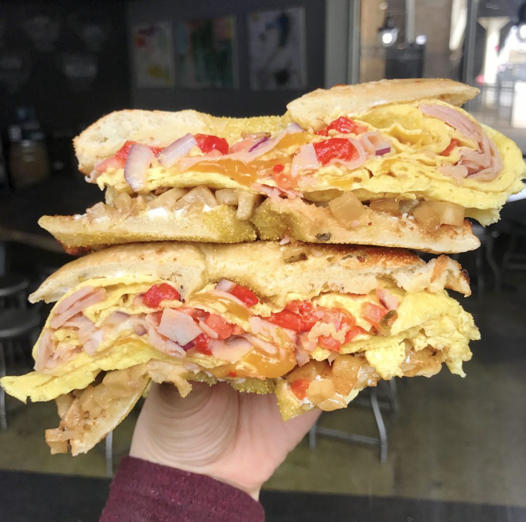 Farmer's Baglette at HERO Coffee Bar // Photo: @topchicagoeats