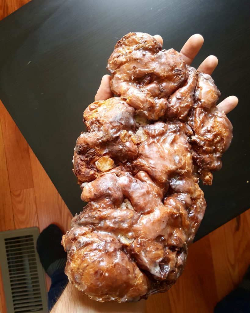 Apple Fritter at Abundance Bakery // Photo: @poweredbydoughnuts