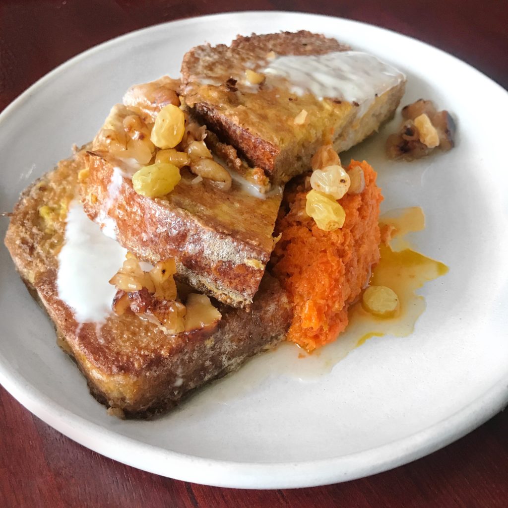 Fab Review: Brunch at Mango Pickle // Carrot Halwa French Toast // Photo: @topchicagoeats