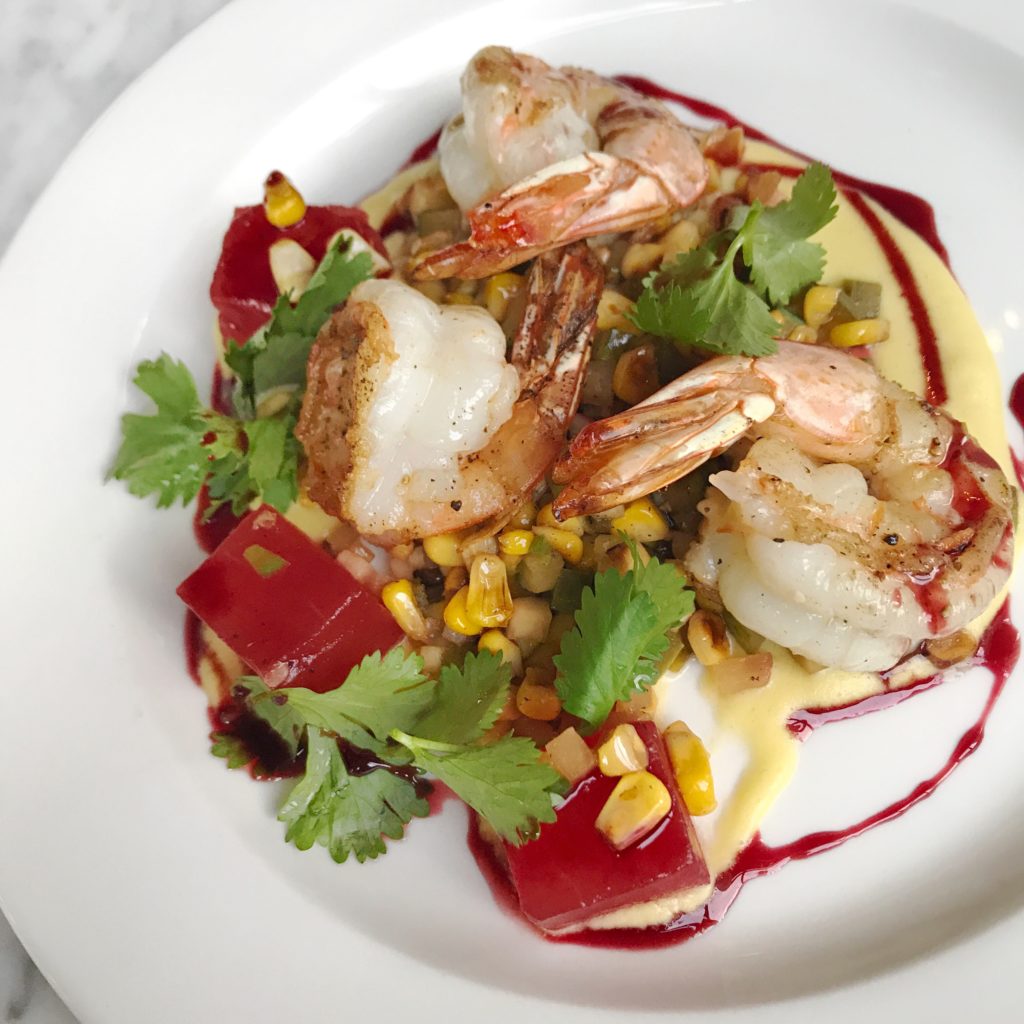 Fab Review: Café Robey // Shrimp // Photo: @topchicagoeats