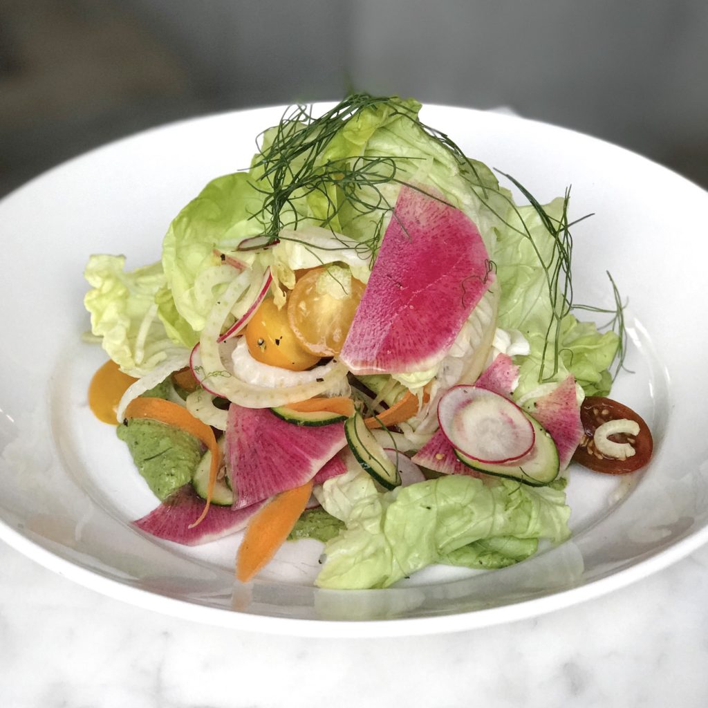 Fab Review: Café Robey // Salad // Photo: @topchicagoeats