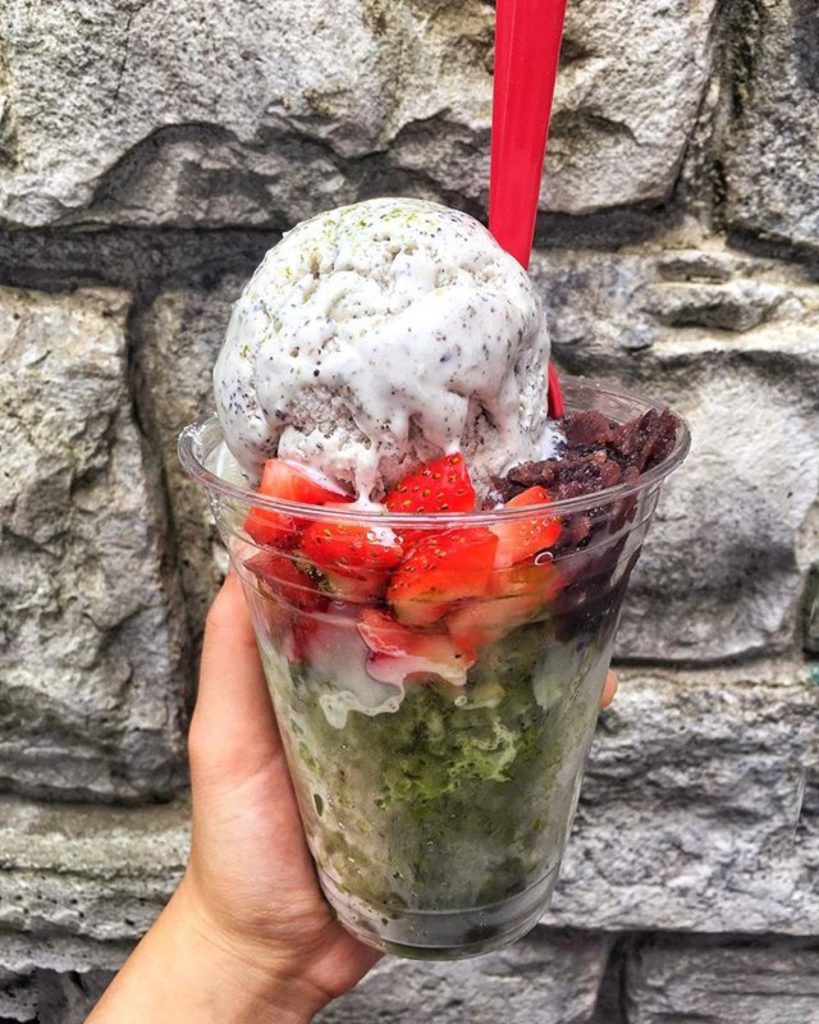 Matcha Kakigori Special at ReLeaf Café at Mitsuwa Marketplace // Photo: @weeatchicago