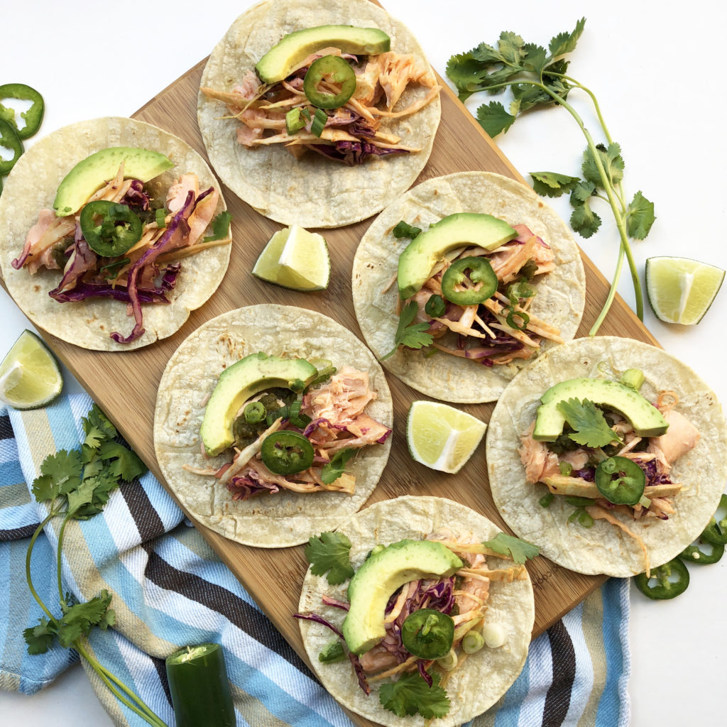 Fab Recipe: Easy Salmon Fish Tacos with Spicy Slaw // The Saucy Fish Co // Photo: @fabsoopark