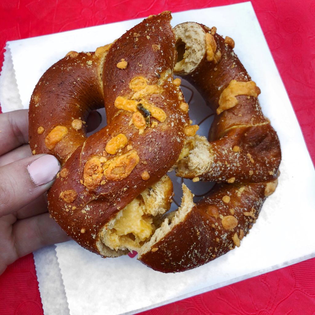 Jalapeño Stuffed Pretzel at Christkindlmarket // Photo: @topchicagoeats