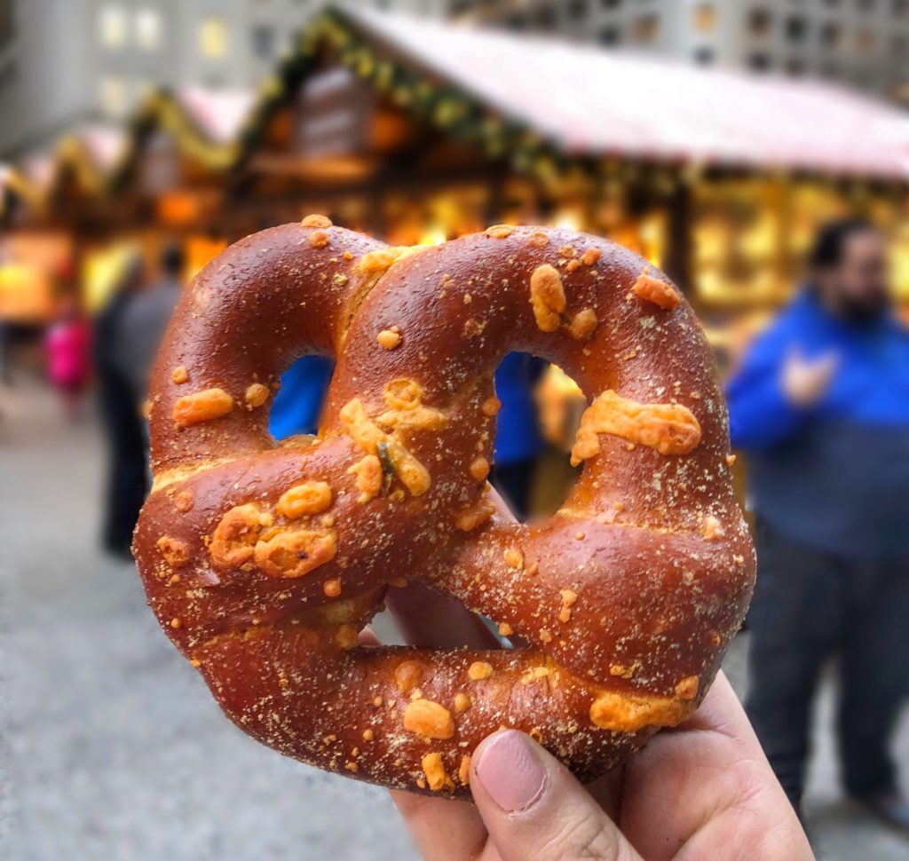 Jalapeño Stuffed Pretzel at Christkindlmarket // Photo: @topchicagoeats