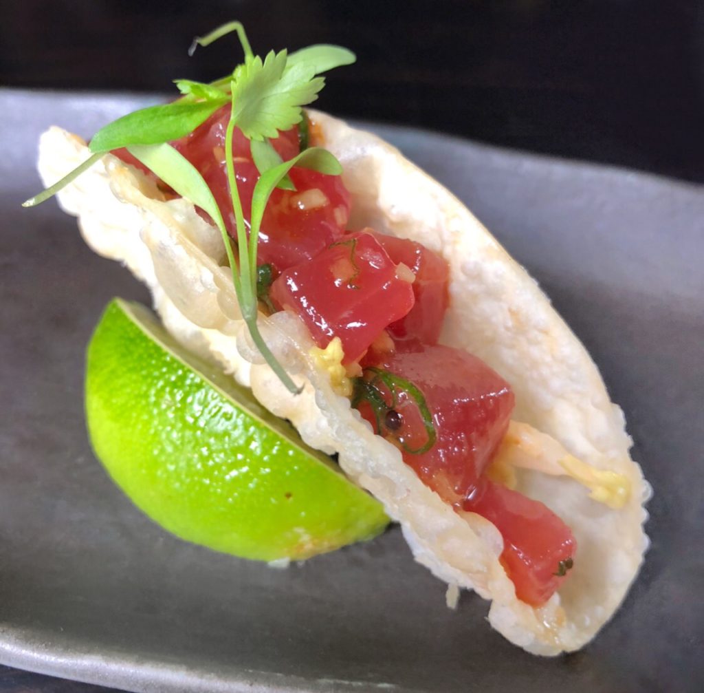 Tuna Taco at Naoki // Photo: @topchicagoeats