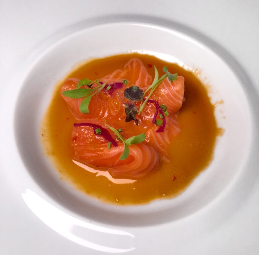 Salmon Sashimi at Naoki // Photo: @topchicagoeats