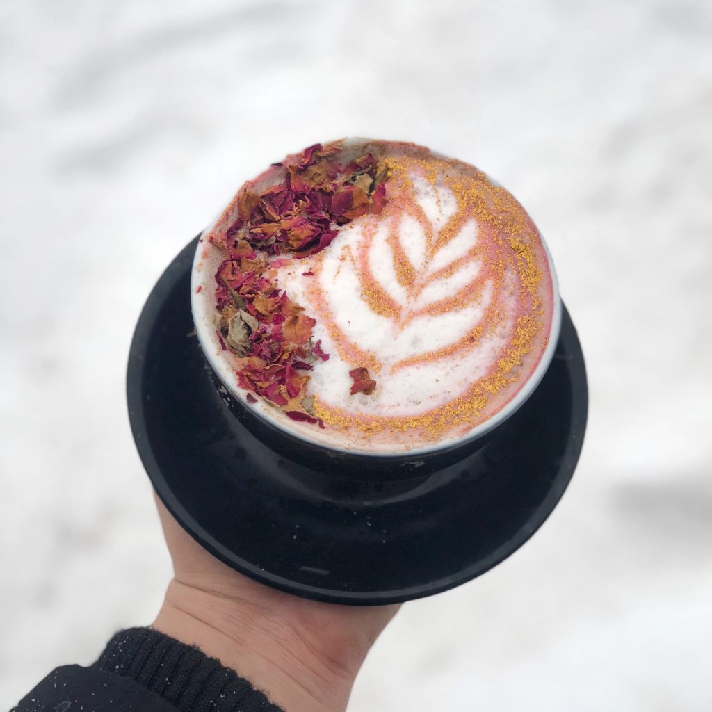 Sweet Beet Latte at Werewolf Coffee Bar // Photo: @topchicagoeats